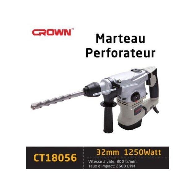 Crown Marteau Perforateur 32Mm Sds+ 1250W -Ct18056