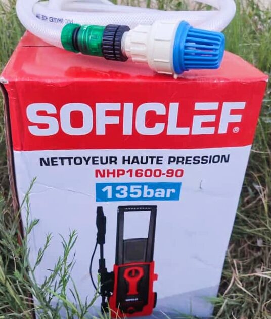 nettoyeur haute pression Soficlef 135 bar +هدية crépine مع خرطوم 3 أمتار