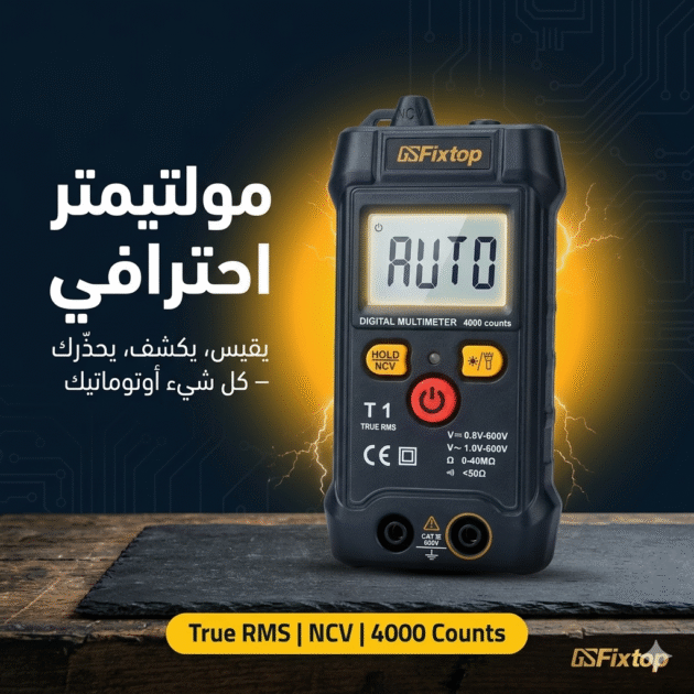Multimètre numérique auto-détection FixTOP T1 True RMS NCV pour